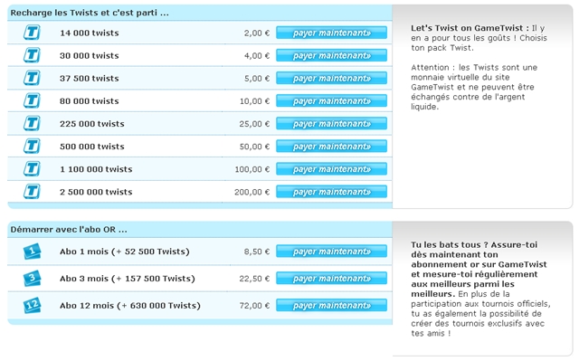 6000 twists sont offerts en tout